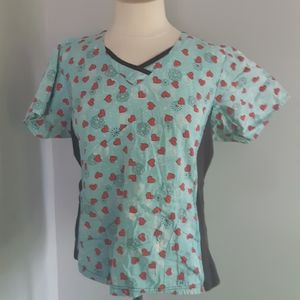 5/10$ Dickies Women's V Neck Scrub top Size M